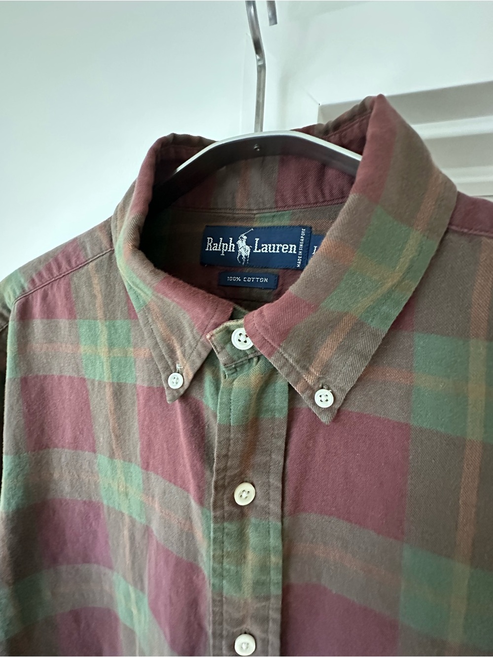 Vintage Ralph Lauren Plaid Button-Down Shirt